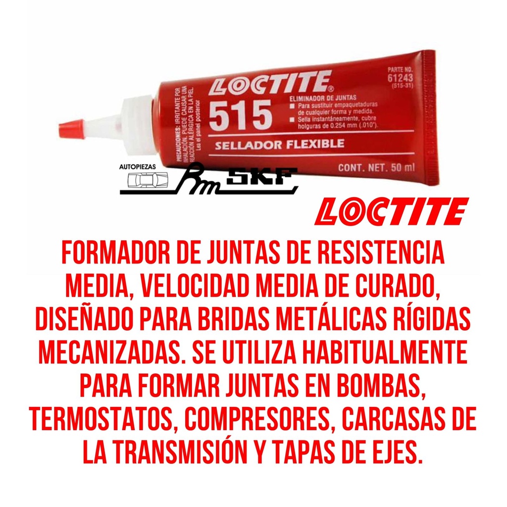 ELIMINADOR DE JUNTAS ROJO x 50g — LOCTITE