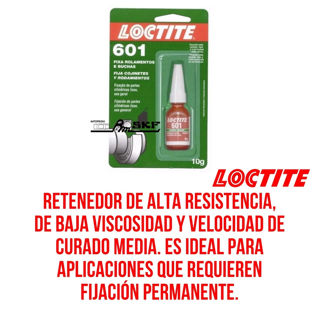 FIJACION CIL. VERDE 601x10g — LOCTITE