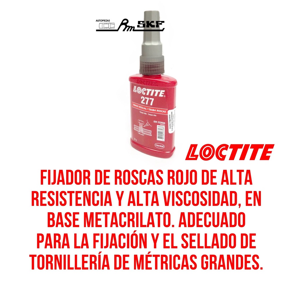 TRABAROSCAS ROJO 277x50gr — LOCTITE